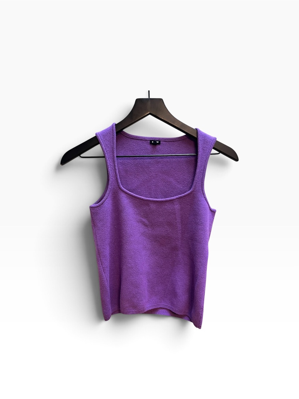 Monrow Purple Knit Tank Top size small